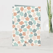 Vintager Tag der Blume Dankeskarte (Rückseite)