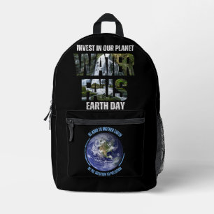 Vintager Tag der Erde Rettend Umwelt Bedruckter Rucksack