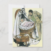 Vintager Tag der glücklichen Väter, Viktorianische Karte (Vorderseite)