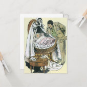 Vintager Tag der glücklichen Väter, Viktorianische Karte (Vorderseite/Rückseite Beispiel)