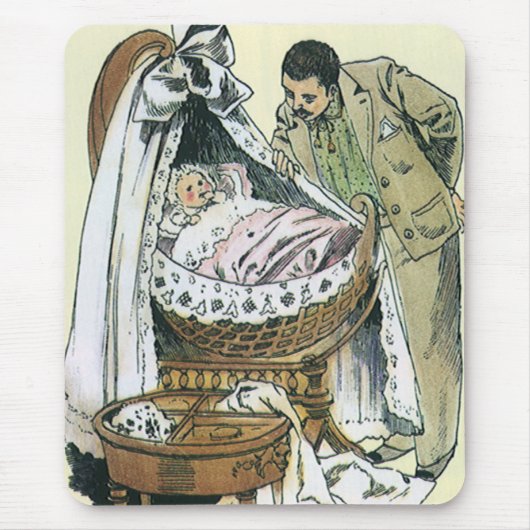 Vintager Tag der glücklichen Väter, Viktorianische Mousepad (Vorne)