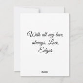 Vintager "Tag der Joyalität" - Zolltarif Feiertagskarte (Rückseite)