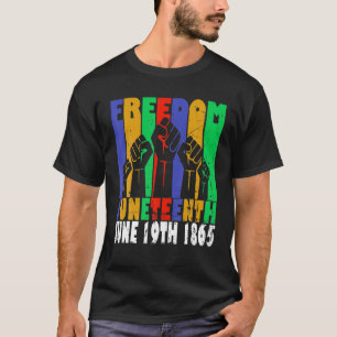 Vintager Tag der Schwarzen Freiheit Juni 19. Juni T-Shirt