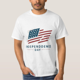 Vintager Tag der Unabhängigkeit der amerikanischen T-Shirt