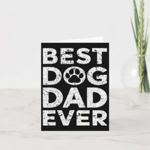 Vintager Tag des besten Hundes-Vaters je Vatertag Karte