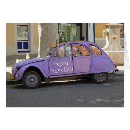 Vintager Tag des französischen Autoboss (Vorderseite (Horizontal))