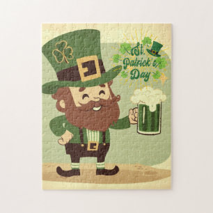 Vintager Tag des heiligen Patrick Puzzle