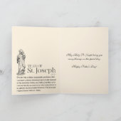 Vintager Tag des religiösen Vaters Karte (Innenseite)