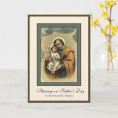 Vintager Tag des religiösen Vaters Karte (Gelbe Blume)