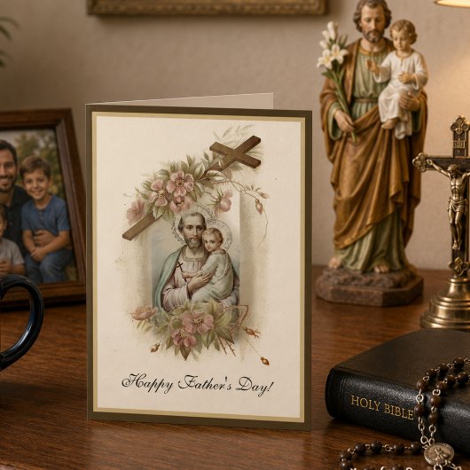 Vintager Tag des religiösen Vaters Karte