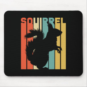 Vintager Tag des Retro-Eichhörnchens Mousepad