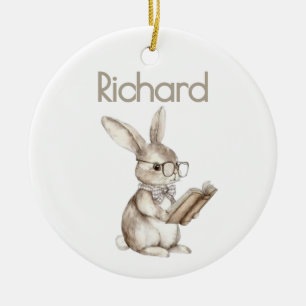Vintager Tag für die benutzerdefinierte Osternausw Keramik Ornament