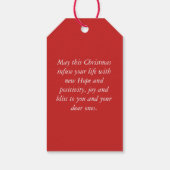 Vintager Tag Geschenkanhänger (Rückseite)