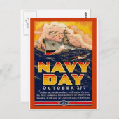 Vintager Tag Postkarte (Vorne/Hinten)