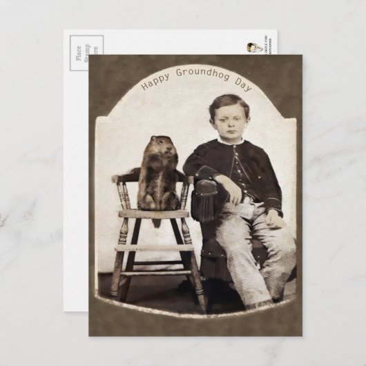 Vintager Tag Postkarte (Vorne/Hinten)