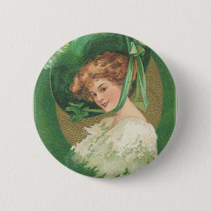 Vintager Tag St. Patricks Button