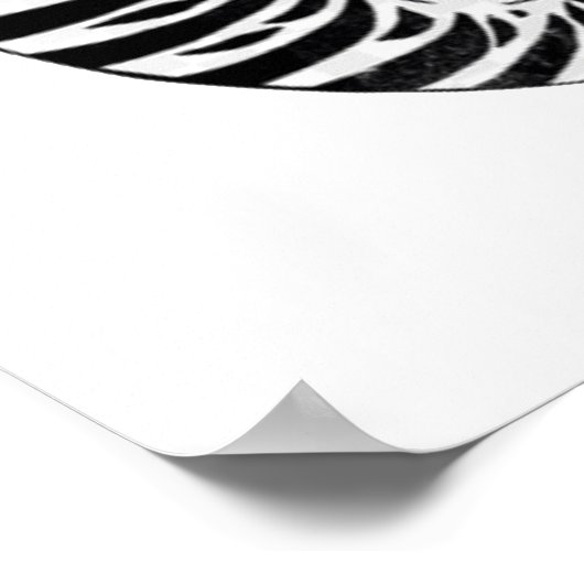 Vintager talismanischer Tiger Poster (Ecke)