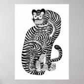 Vintager talismanischer Tiger Poster (Vorne)