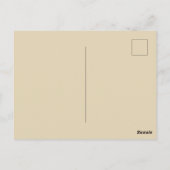 Vintager Tamarin-Affe mit Grinsen Postkarte (Rückseite)
