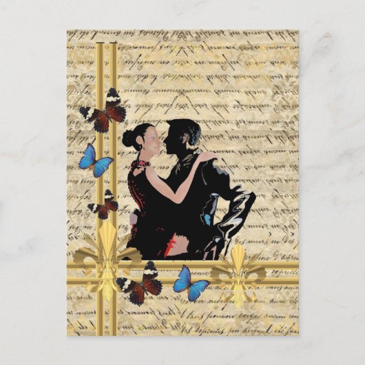 Vintager Tango Postkarte (Vorderseite)