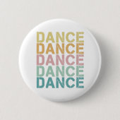 Vintager Tanz für Retro Disco Button (Vorderseite)