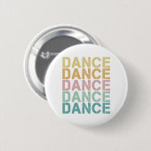 Vintager Tanz für Retro Disco Button (Vorne & Hinten)