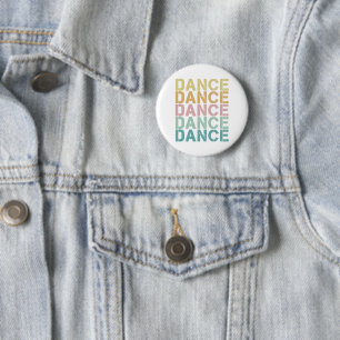 Vintager Tanz für Retro Disco Button