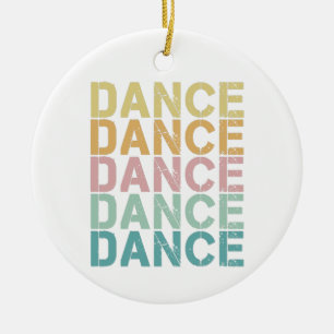 Vintager Tanz für Retro Disco Keramik Ornament