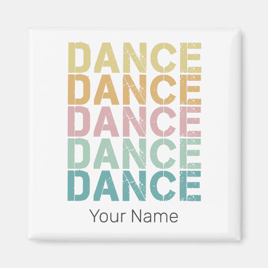 Vintager Tanz für Retro Disco Magnet (Vorne)