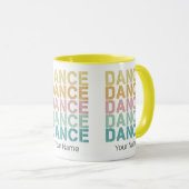 Vintager Tanz für Retro Disco Tasse (VorderseiteRechts)