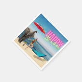 Vintager Tänzer 21. Geburtstag Altered Art Serviette (Ecke)