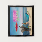 Vintager Tänzer, 21. Geburtstag, Altered Art Table Wandteppich (Vorderseite)