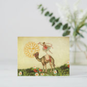 Vintager Tänzer auf einem Kamel Postkarte (Stehend Vorderseite)