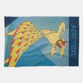 Vintager Tänzer Geschirrtuch (Horizontal)