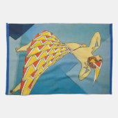 Vintager Tänzer Geschirrtuch (Horizontal)