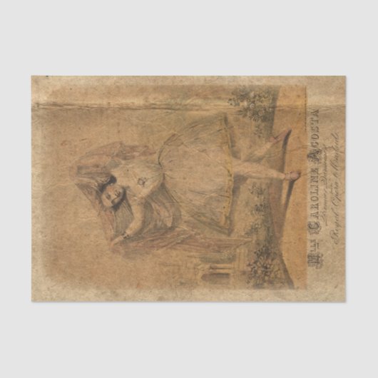 Vintager Tänzer Seidenpapier (Vorderseite)