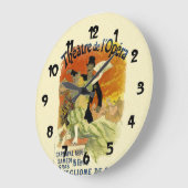 Vintager Tanzsaal Große Wanduhr (Winkel)
