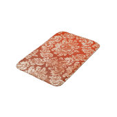 Vintager Tapetenmit blumenhintergrund Badematte (Schrägansicht)