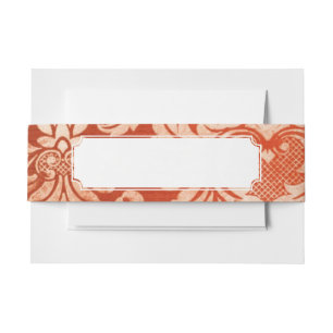 Vintager Tapetenmit blumenhintergrund Einladungsbanderole