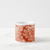 Vintager Tapetenmit blumenhintergrund Espressotasse (Vorderseite)