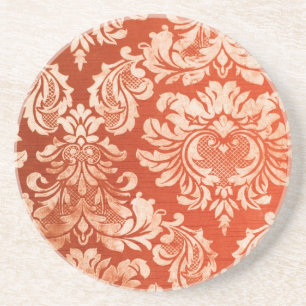 Vintager Tapetenmit blumenhintergrund Getränkeuntersetzer