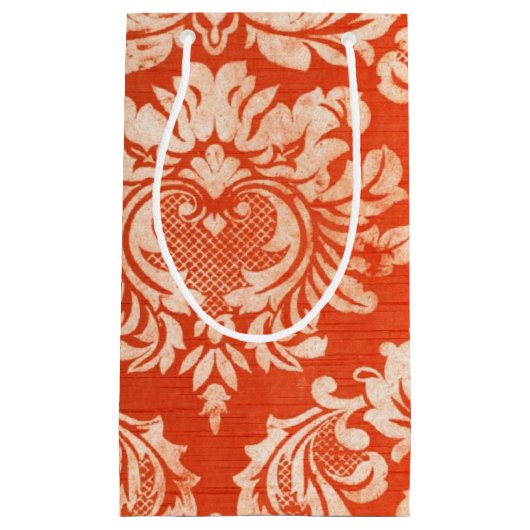 Vintager Tapetenmit blumenhintergrund Kleine Geschenktüte (Vorderseite)