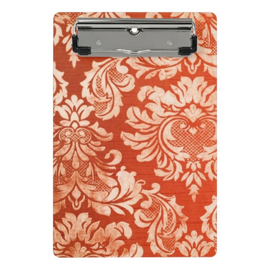 Vintager Tapetenmit blumenhintergrund Mini Klemmbrett (Vorderseite)