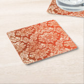 Vintager Tapetenmit blumenhintergrund Rechteckiger Pappuntersetzer (angewinkelt)