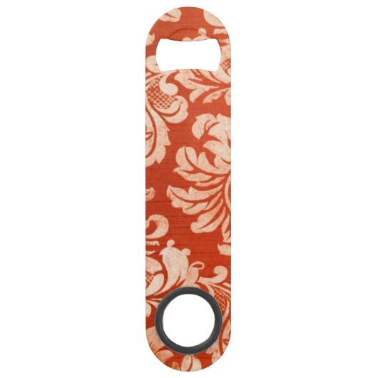 Vintager Tapetenmit blumenhintergrund Speed Flaschenöffner (Vorderseite)