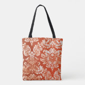 Vintager Tapetenmit blumenhintergrund Tasche (Rückseite)