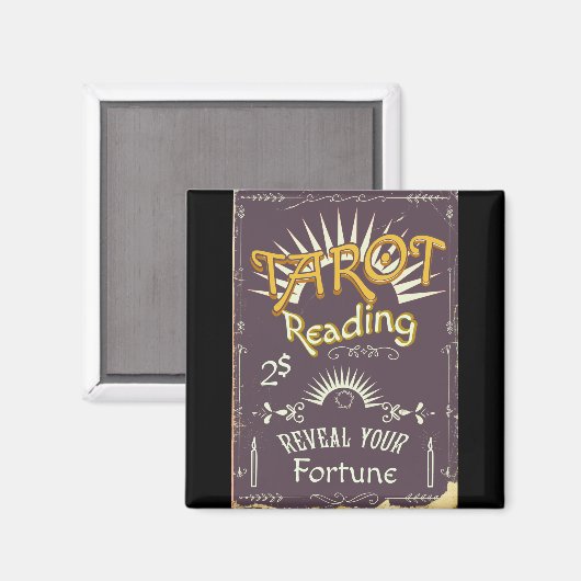 Vintager Tarot Reader Magnet (Vorderseite/Rückseite)