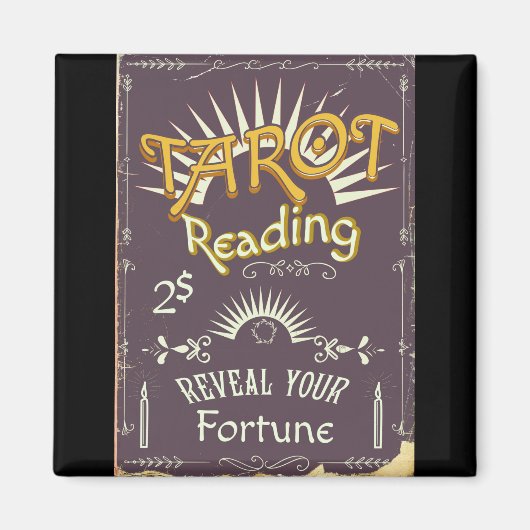 Vintager Tarot Reader Magnet (Vorne)