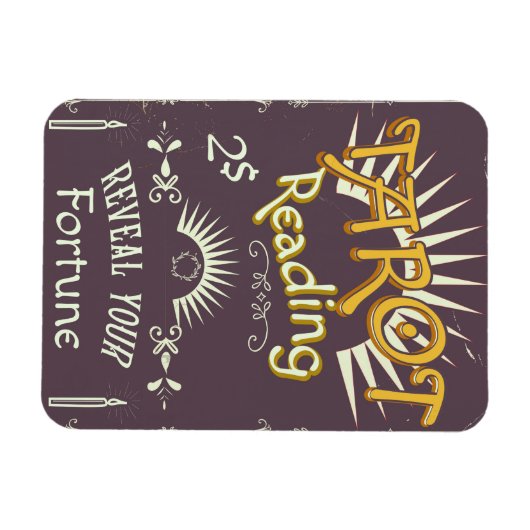 Vintager Tarot Reader Magnet (Horizontal)