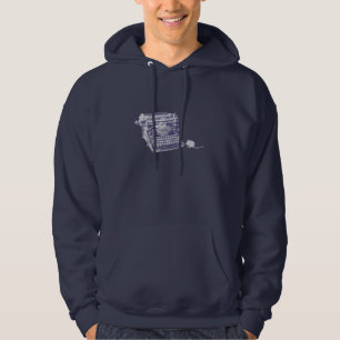 Vintager Tastatur und Mäusehoodie Hoodie